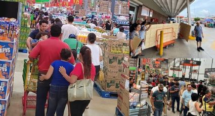 Huracán Beryl causa pánico en yucatecos y hacen compras de pánico | VIDEO