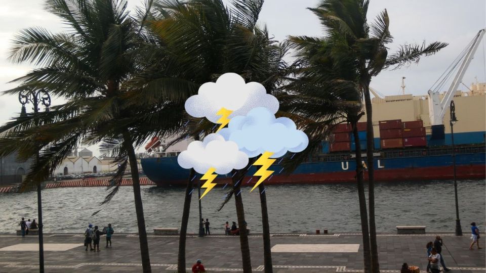 Por mal tiempo, cierran navegación en el puerto de Veracruz hoy 30 de junio