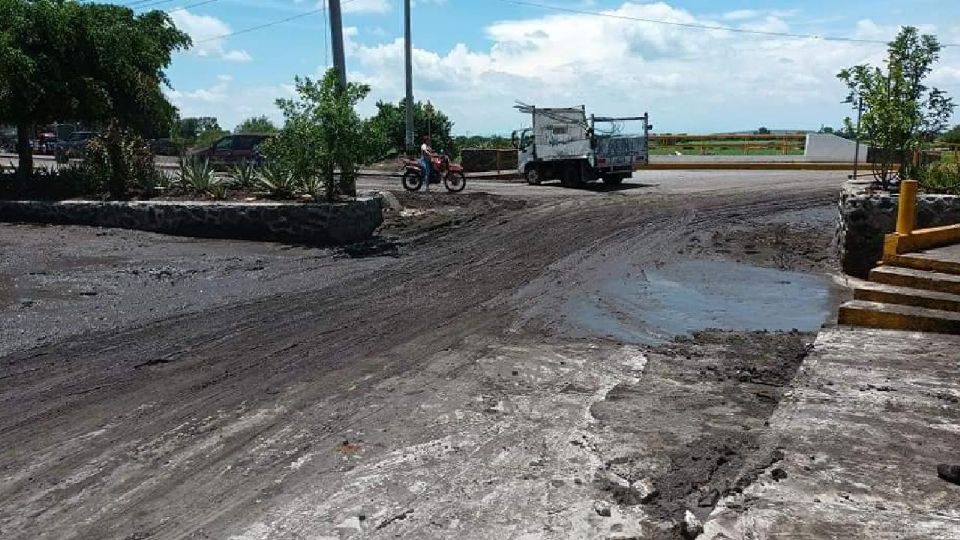 La lluvia beneficia, aunque trae también afectaciones. Así estaba hoy Jaral del Progreso.