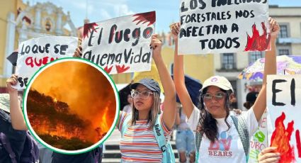 ¡Cuitláhuac, ecocida!: Alumnos de la Universidad Veracruzana exigen atención a incendios