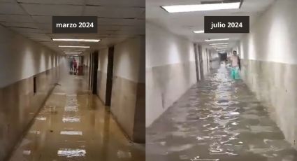 Lluvias colapsan... otra vez, hospital del IMSS en Tampico, Tamaulipas | VIDEO