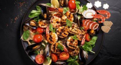 Mar y vegetal: Así puedes preparar una ensalada mediterránea con mariscos