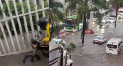 Colapsa avenida Plan de Ayala en Morelos por tromba matutina| VIDEO