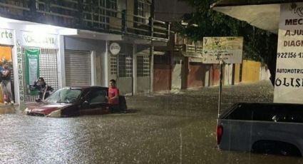 Lluvias inundan calles y viviendas de Minatitlán la madrugada de este 10 de julio