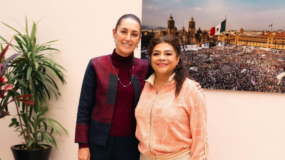Clara Brugada visitó a Claudia Sheinbaum en su casa de transición