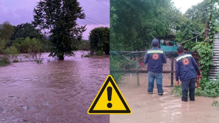 Se desborda río Cazones en Poza Rica: Activan Plan Tajín y evacuan a familias