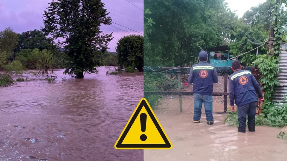 Se desborda río Cazones en Poza Rica: desalojan a familias y activan refugios