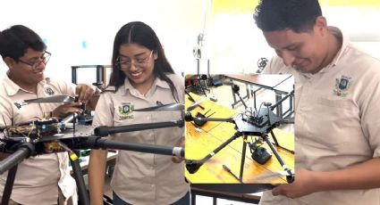 Estudiantes de Coatzacoalcos construyen drones para reforestar zonas devastadas por incendios