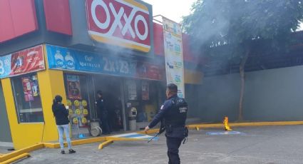 Cártel de Los Viagras quema tiendas Oxxo y vehículos en Uruapan