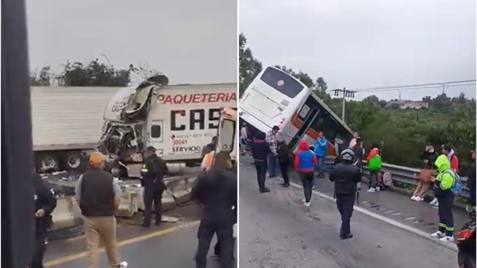 Accidentes en la México-Querétaro y Circuito Exterior Mexiquense