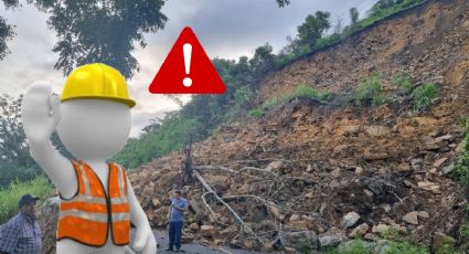 Derrumbe bloquea carretera de Hidalgo; extreme precauciones I Fotos