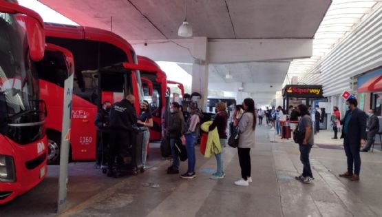 Más elementos de la GN y policías por vacaciones en Central de Autobuses de Pachuca