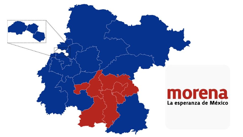 Ahora en este 2024, tras el proceso electoral del 2 de junio, logró el partido en el poder a nivel federal, avanzar a un total de 13 municipios donde gobernará durante los próximos 3 años.