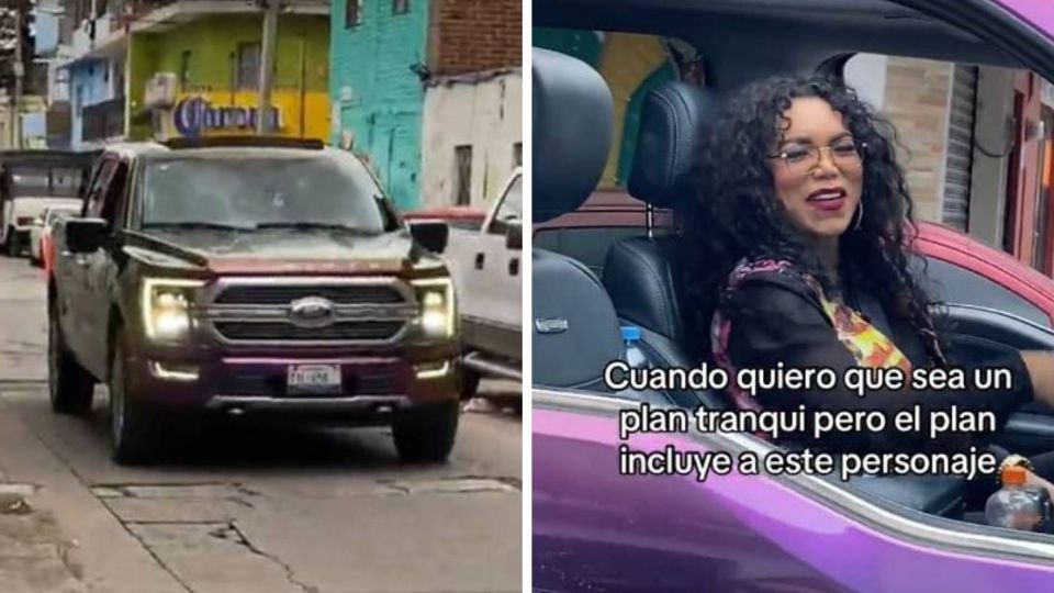 Paola Suárez pasea en su nueva camioneta Lobo Limited Hibrida.