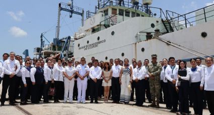Marina entrega buque a la UAT para investigación oceanográfica