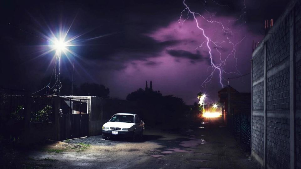 La lluvia de ayer en la comunidad de Rionda, en Romita.