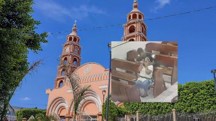 Sujeto asalta a mujer dentro de iglesia de San Judas Tadeo, en Acayucan