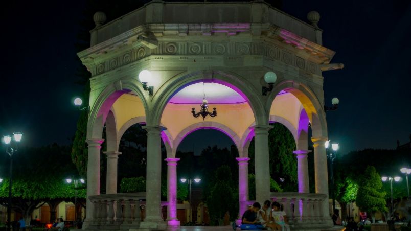 Kiosko en Moroleón.