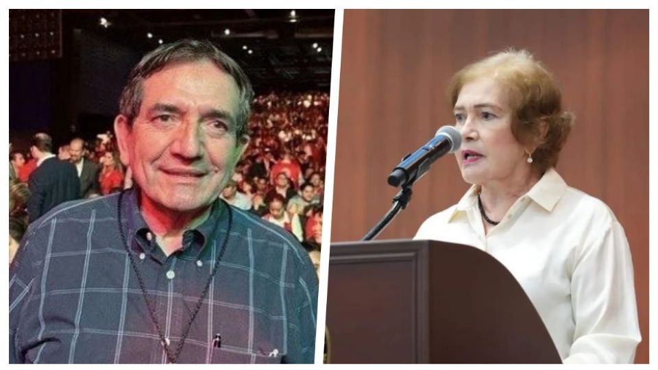 Héctor Melesio Cuén Ojeda y la ex fiscal de Sinaloa, Sara Bruna Quiñonez