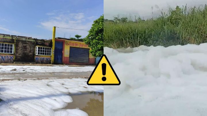 ¿Nieve? Calles de Villa Allende se llenan de espuma blanca; investigan origen