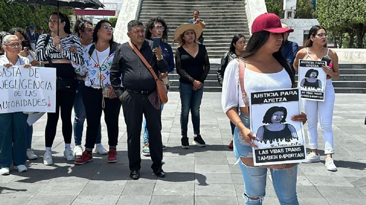 Protestan en el Edomex contra transfeminicidios; piden justicia por Yareth en Nezahualcóyotl
