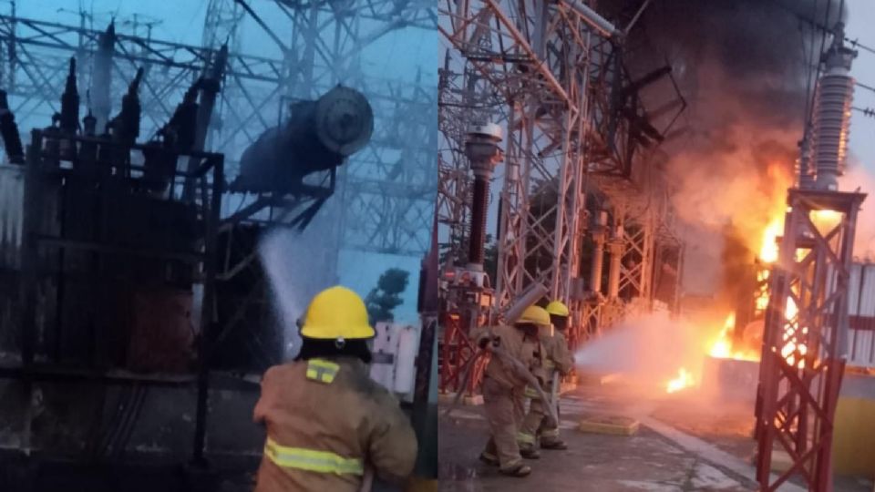 La Subestación de la Comisión Federal de Electricidad (CFE), ubicada en la colonia Indeco-Ciudad Industrial en la carretera Villahermosa-Frontera explotó