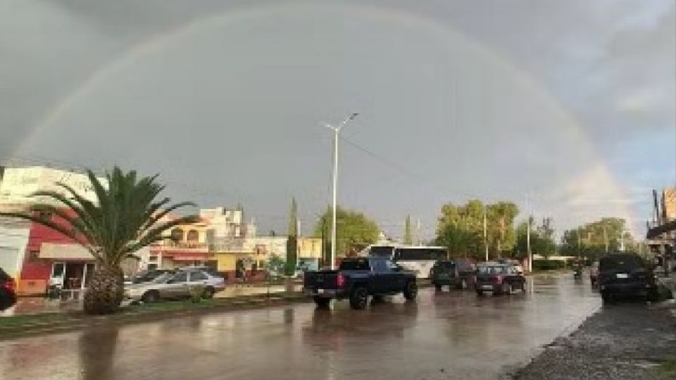 La lluvia de ayer por la tarde en Dolores Hidalgo.