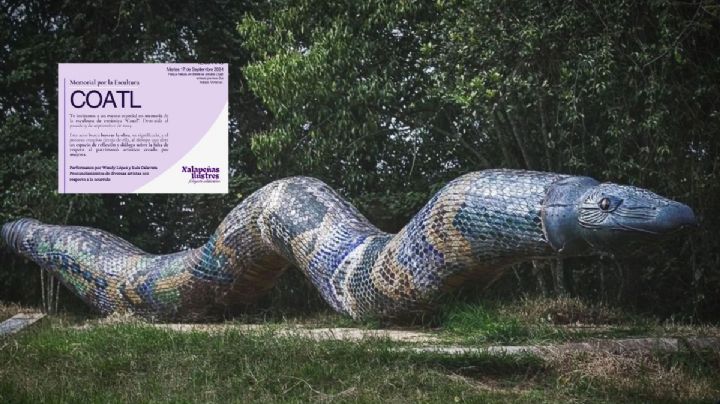 Convocan a memorial por destrucción de la escultura “Coatl” en el Parque Natura
