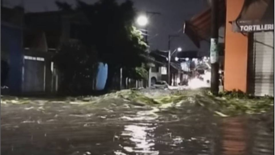 Publican en redes videos de las inundaciones en León.