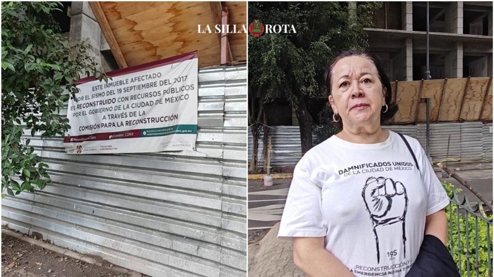 La señora Jael Castillo, damnificada por el sismo de 2017