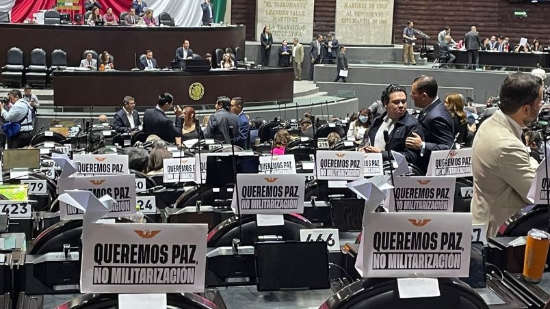 En el arranque de la discusión de la reforma a la Guardia Nacional para que pase a control de la Sedena