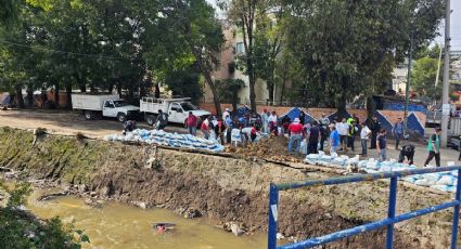 Controlan presa Los Cuartos, pero detectan saturación de cauces en diversos puntos de Naucalpan