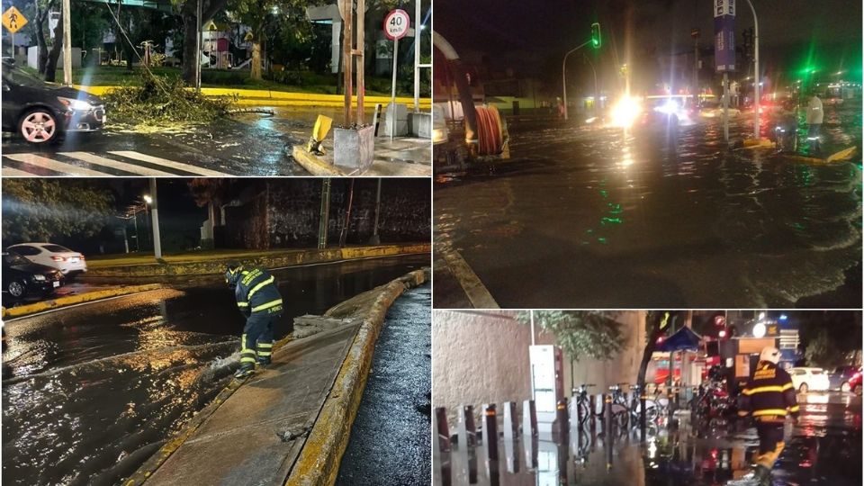 CDMX bajo el agua: Lluvia provoca inundaciones y encharcamientos