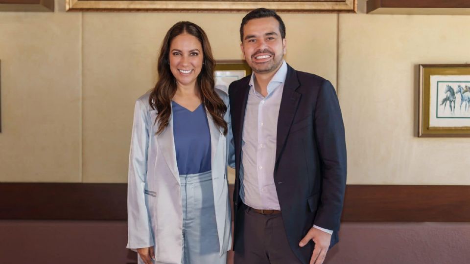 Libia Dennise García y Jorge Máynez se reunieron este miércoles.