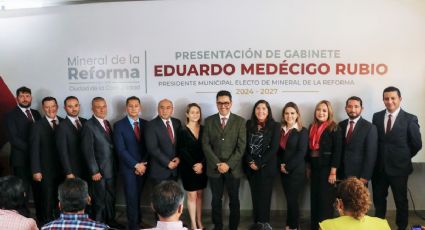 Integran 8 hombres y 4 mujeres gabinete de Medécigo en Mineral de la Reforma