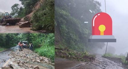 Derrumbes en carreteras de Hidalgo por fuertes lluvias; estas son las zonas afectadas