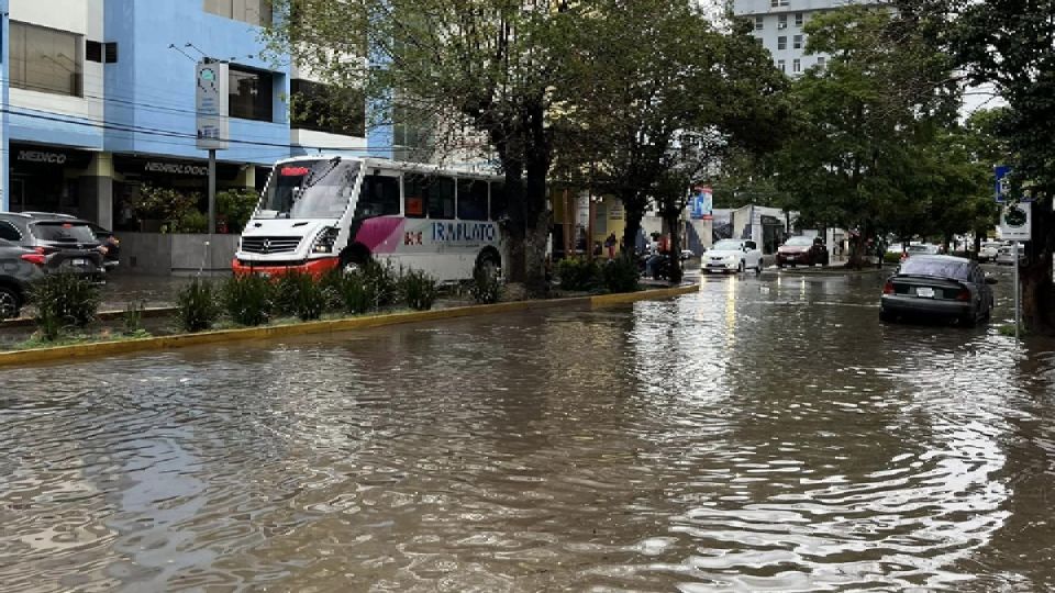 Se registró una tromba ayer en Irapuato.