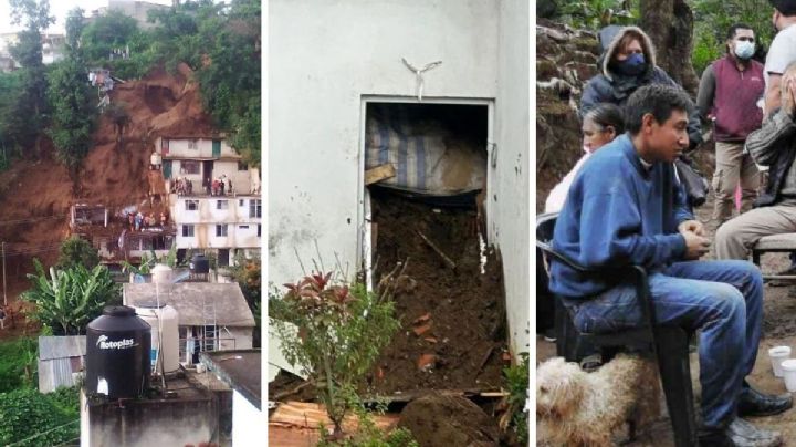 5 derrumbes y deslaves que pusieron en riesgo a la población en Xalapa