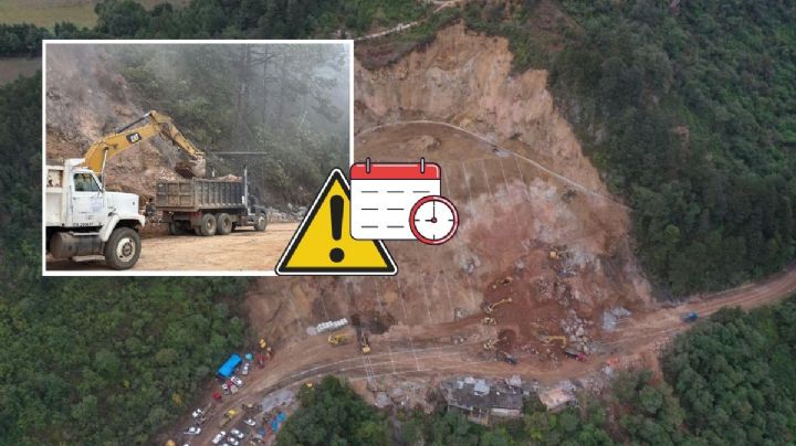 Así va el paso provisional de la autopista Orizaba - Puebla a casi 3 meses del mega derrumbe