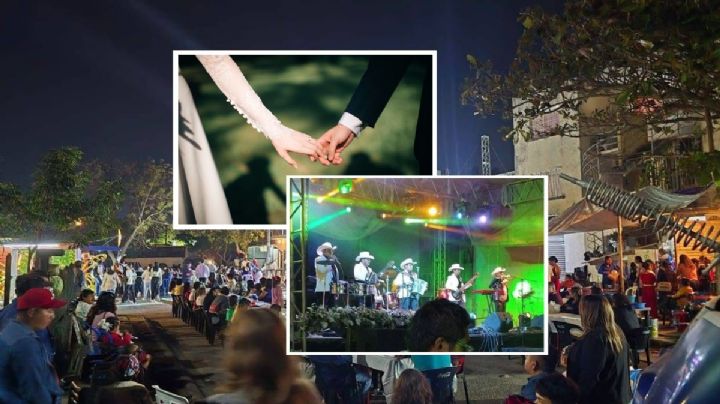 Así fue la boda viral de la colonia Albatros de Veracruz; fueron los Cadetes de Linares