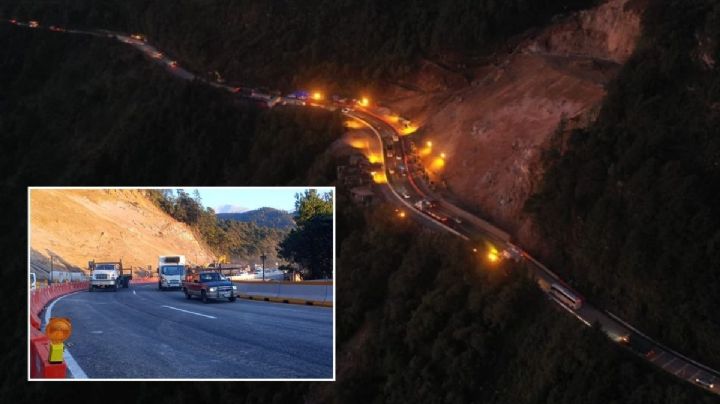 Autopista Orizaba - Puebla: reabren paso provisional a 3 meses de mega derrumbe