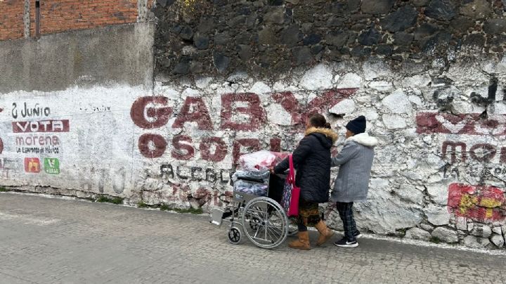 Familias de Tlalpan piden al gobierno calentadores no sólo cobijas