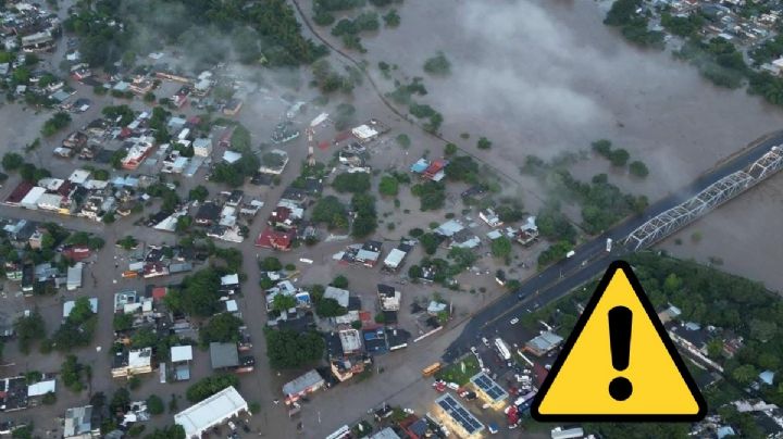 VIDEO: Poza Rica amanece bajo el agua tras desbordamiento del río Cazones