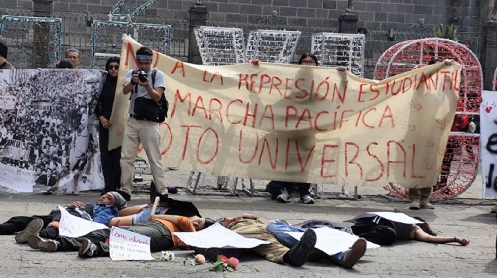 Marcha del 2 de octubre en Puebla: estudiantes, ambulantes y colectivos se movilizan