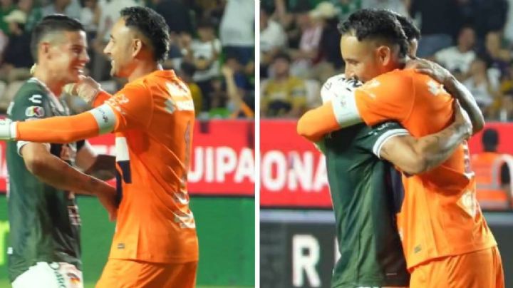 El reencuentro emotivo de James Rodríguez y Keylor Navas en la Liga MX