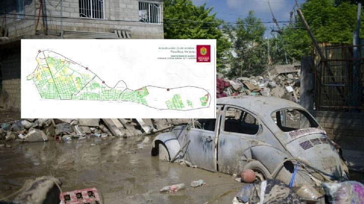 Así se dividió Poza Rica para trabajos de limpieza tras inundaciones