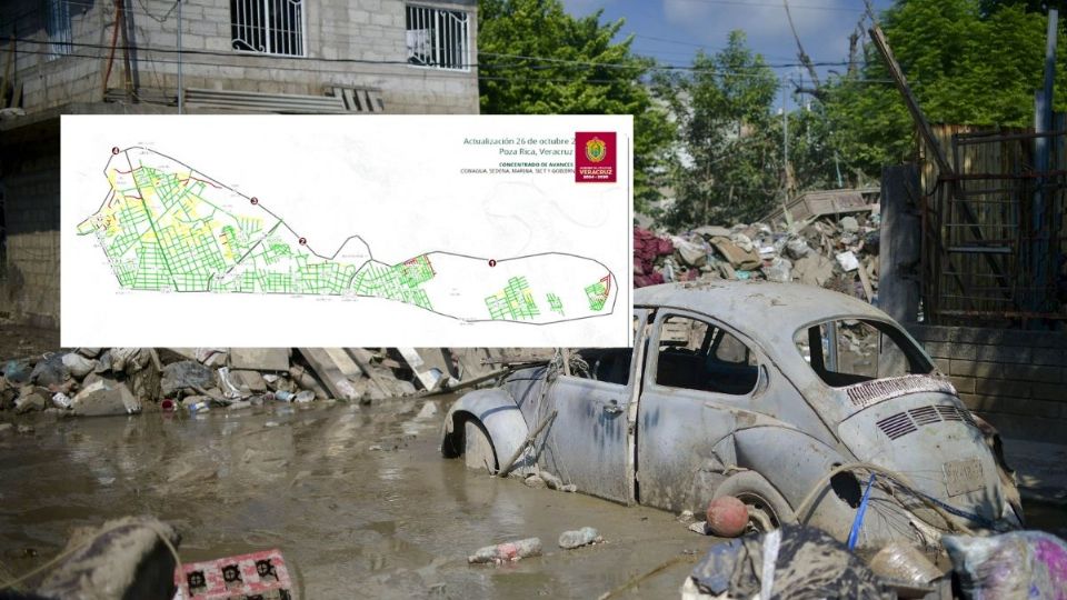 Así dividieron Poza Rica para atender afectaciones tras inundaciones