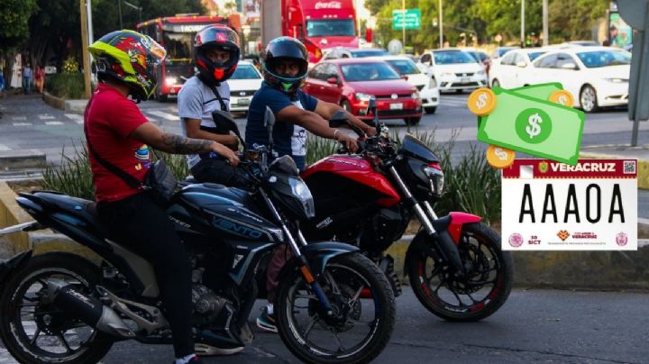 Nuevo emplacamiento obligatorio de motos en Veracruz subirá costo desde este día