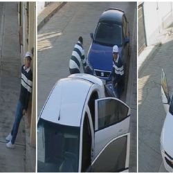En segundos, ladrones roban faros de un Seat en Pachuca | VIDEO