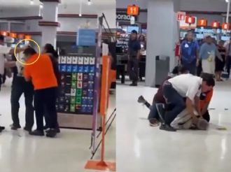 Empleados de Chedraui en Coatzacoalcos someten a adulto mayor por presunto robo